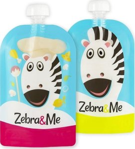 Zebra & Me Zebra & Me CHEF - 2 PACK Saszetki do karmienia wielorazowe 1