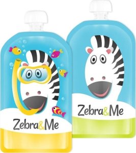 Zebra & Me Zebra & Me DIVER - 2 PACK Saszetki do karmienia wielorazowe 1