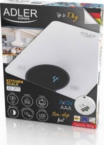 Waga kuchenna Adler AD3173w led biała 8