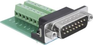 Delock terminal block adapter, 15 pin D-Sub plug / 16 pin terminal block (65275) 1