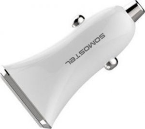 Ładowarka ŁADOWARKA SAMOCHODOWA 3A + KABEL TYP-C BIAŁA SOMOSTEL 3100mAh SMS-A43 QUICK CHARGE USB-C QC 3.0 3