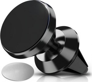 UCHWYT UNIWERSLANY SAMOCHODOWY Z MAGNESEM MAGNETYCZNY NA KRATKĘ PREMIUM BLACK METAL 2