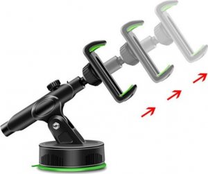 UCHWYT UNIWERSLANY SAMOCHODOWY TELESKOPOWY KOKPIT CZARNY 3