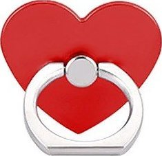 UCHWYT TELEFONU STOJAK SERCE CZERWONY UNIWERSALNY VEGA NA RĘKĘ RING HOLDER 2