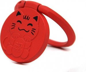 UCHWYT TELEFONU STOJAK KITTY UNIWERSALNY VEGA CZERWONY RING HOLDER RED 2