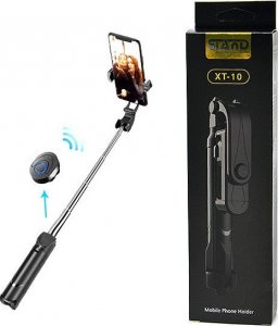 Selfie stick UCHWYT DO TELEFONU SELFIE BLUETOOTH + STATYW BOX CZARNY 1