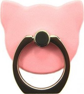 UCHWYT TELEFONU STOJAK KOT RÓŻOWY UNIWERSALNY VEGA NA RĘKĘ RING HOLDER 3