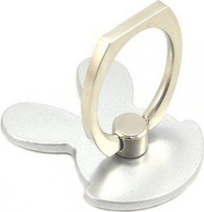 UCHWYT TELEFONU STOJAK ZAJĄC SREBRNY UNIWERSALNY VEGA NA RĘKĘ RING HOLDER 2