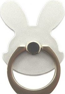 UCHWYT TELEFONU STOJAK ZAJĄC SREBRNY UNIWERSALNY VEGA NA RĘKĘ RING HOLDER 3