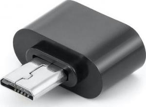 Adapter USB microUSB - USB Czarny  (26856) 1
