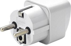 ADAPTER ZASILANIA POLSKA Wielka Brytania BIAŁY Z ZABEZPIECZENIEM PRZEJŚCIE AC PL - UK 2