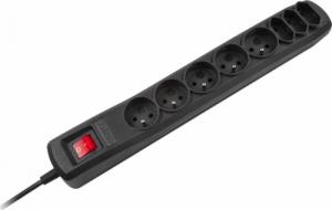 Listwa zasilająca Armac R-8 przeciwprzepięciowa 8 gniazd 3 m czarna (R8/CZ/30) 1