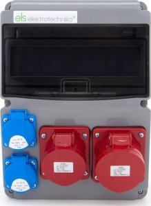 ELS Elektrotechnika Rozdzielnica budowlana 32A/5P + 16A/5P + 2*GS 230V, 11NO211 2