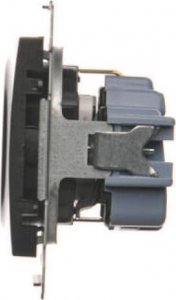 Kontakt-Simon Simon 54 Gniazdo Schuko z przesłonami (moduł) 16A 250V zaciski śrubowe czarny mat DGSz1Z.01/49 2