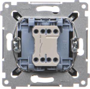 Kontakt-Simon Simon 54 Łącznik jednobiegunowy (moduł) 10AX 250V szybkozłącza czarny mat DW1.01/49 2