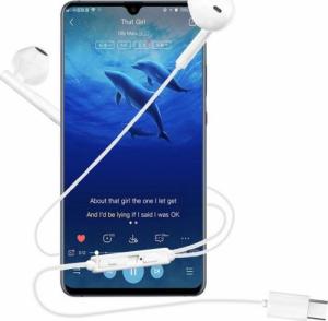 Słuchawki Dudao Dudao przewodowe słuchawki douszne USB Typ C z pilotem biały (X3S white) 2