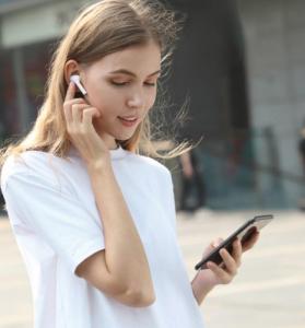 Słuchawki Baseus Baseus Encok W06 TWS dokanałowe bezprzewodowe słuchawki Bluetooth 5.0 IP55 czarny (NGW06-01) 6