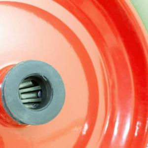 Bituxx ZIELONE KOŁO DO TACZKI PEŁNE BEZDĘTKOWE Z OŚKĄ NA ŁOŻYSKACH KULKOWYCH 4,8 2