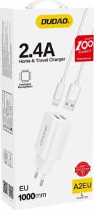 Ładowarka Dudao A2EU 2x USB-A 2.4 A (6970379615393) 5