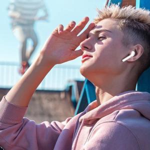 Słuchawki WK Design WK Design douszne bezprzewodowe słuchawki Bluetooth TWS biały (T3 white) 5