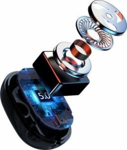 Słuchawki Proda Proda dokanałowe bezprzewodowe słuchawki Bluetooth 5.0 TWS biały (PD-BT500 white) 5