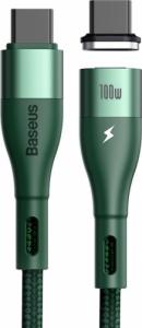 Kabel USB Baseus Baseus Zinc magnetyczny kabel USB Typ C - USB Typ C Power Delivery 100 W 1,5 m zielony (CATXC-Q06) 14