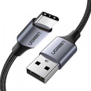 Kabel USB Ugreen USB-A - USB-C 1 m Szary (6957303861262) 1