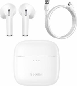Słuchawki Baseus Baseus E8 bezprzewodowe słuchawki Bluetooth 5.0 TWS douszne wodoodporne IPX5 biały (NGE8-02) 20
