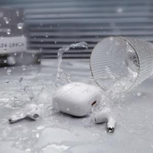 Słuchawki Baseus Baseus E8 bezprzewodowe słuchawki Bluetooth 5.0 TWS douszne wodoodporne IPX5 biały (NGE8-02) 6