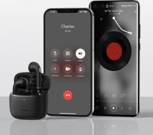 Słuchawki Baseus Baseus E8 bezprzewodowe słuchawki Bluetooth 5.0 TWS douszne wodoodporne IPX5 biały (NGE8-02) 8