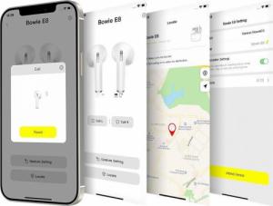Słuchawki Baseus Baseus E8 bezprzewodowe słuchawki Bluetooth 5.0 TWS douszne wodoodporne IPX5 biały (NGE8-02) 9