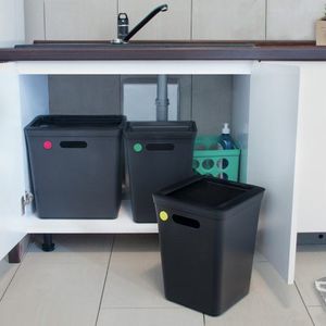 Kosz na śmieci Plast Team czarny (2822) 6