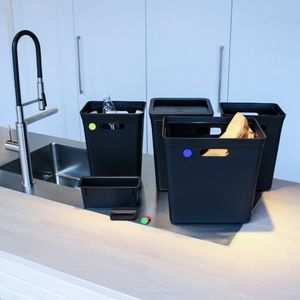 Kosz na śmieci Plast Team antracyt (2824) 2