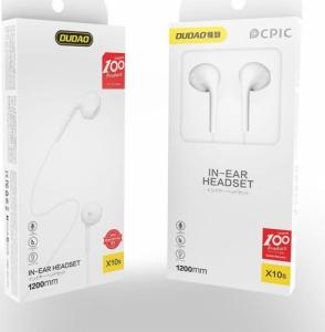 Słuchawki Dudao Dudao douszne przewodowe słuchawki mini jack 3.5mm zestaw słuchawkowy biały (X10S white) 12