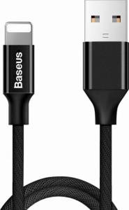 Kabel USB Baseus USB-A - Lightning 1.2 m Czarny (6953156253001) 1