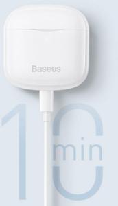 Słuchawki Baseus Baseus E3 bezprzewodowe słuchawki Bluetooth 5.0 TWS douszne wodoodporne IP64 czarny (NGTW080001) 11