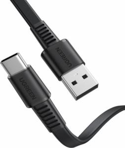 Kabel USB Ugreen Ugreen płaski kabel USB - USB Typ C Quick Charge 3 A 1 m czarny (US332 10972) 1