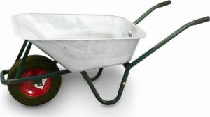 Bituxx TACZKA OGRODOWA TACZKI MOCNA 100L BUDOWLANA + KOŁO CZARNE OCYNK 6