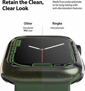 Ringke Ringke Slim Watch Case zestaw 2x etui na zegarek smartwatch Watch 7 41mm przezroczysty + czarny (S58979RS) 8