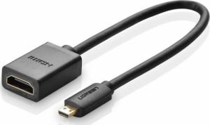 Adapter AV Ugreen Ugreen kabel przewód przejściówka adapter HDMI - micro HDMI 19 pin 20cm czarny (20134) 1