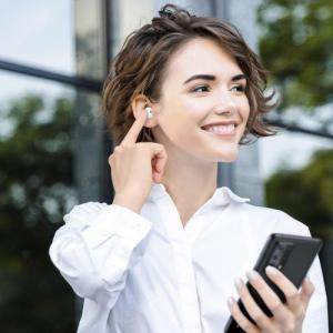 Słuchawki Baseus Baseus Encok WM01 TWS bezprzewodowe dokanałowe słuchawki Bluetooth 5.0 biały (NGWM01-02) 11