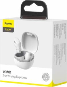 Słuchawki Baseus Baseus Encok WM01 TWS bezprzewodowe dokanałowe słuchawki Bluetooth 5.0 biały (NGWM01-02) 18