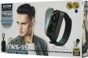 Słuchawki Remax Remax dokanałowe bezprzewodowe słuchawki Bluetooth 5.0 TWS zielony (TWS-15 black) 5