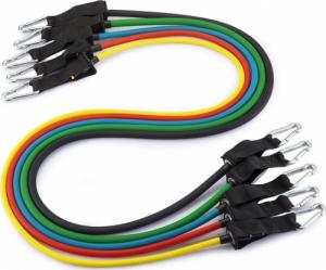 Wozinsky Wozinsky zestaw 5x gumy oporowe do ćwiczeń ekspander fitness + akcesoria (WRTS5-01) 2