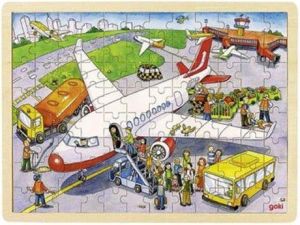 Goki Puzzle 96 el. wzór Samolot (GOKI-57544) 1