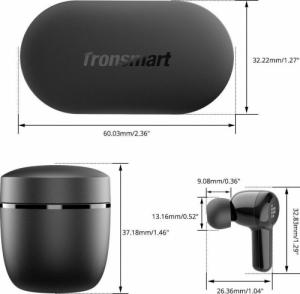Słuchawki Tronsmart Tronsmart Apollo Air TWS dokanałowe wodoodporne bezprzewodowe słuchawki Bluetooth 5.2 czarny (372358) 2