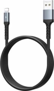 Kabel USB Remax USB-A - Lightning 1 m Czarny (6972174153766) 1