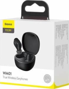 Słuchawki Baseus Baseus Encok WM01 TWS bezprzewodowe dokanałowe słuchawki Bluetooth 5.0 czarny (NGWM01-01) 17