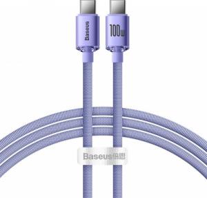 Kabel USB Baseus USB-C - USB-C 1.2 m Fioletowy (6932172602888) 1