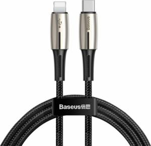 Kabel USB Baseus USB-C - Lightning 1.3 m Czarny (6953156297418) 1